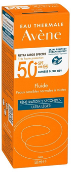 Fluid przeciwsłoneczny Avene Fluid SPF50+ Normal-Combination Skin 50 ml (3282770149074)