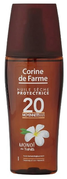Суха олія для засмаги Corine De Farme Dry Oil Spray SPF20 150 мл (3468080007048)