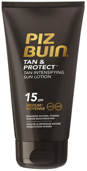 Lotion do ciała ze wzmacniającą ochroną przeciwsłoneczną Intensifying Sun Lotion SPF15 Piz Buin Tan And Protect Tan 150 ml (3574661184265)