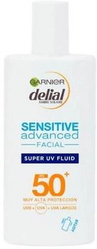 Емульсія від сонячних опіків Garnier Delial Sensitive Advance Hyaluronic Acid Face Cream SPF50 40 мл (3600542298254)