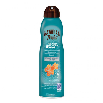 Сонцезахисний спрей Hawaiian Tropic Island Sport Sun Protection Continuous Spray Ultra Light SPF15 220 мл (5099821002091)