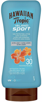 Сонцезахисний лосьйон Hawaiian Tropic Island Sport Ultra Light Lotion SPF30 180 мл (5099821002152)