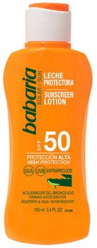 Mleczko do opalania Babaria Sunscreen Lotion With Aloe Vera SPF50 100 ml (8410412000406)