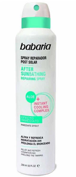 Spray po oparzeniu słonecznym Babaria After Sun Bathing Spray Aloe Vera 250 ml (8410412490153)