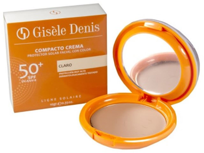 Зволожувальний крем Gisele Denis Compact Facial Sunscreen Cream SPF50+ Light Tone 10 г (8414135875402)