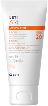 Сонцезахисний крем для обличчя SPF20 Leti At4 Facial Cream 50 мл (8431166180176)