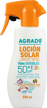 Balsam do opalania Agrado Locion Solar SPF50 Kids Pistola 250 ml (8433295073121)