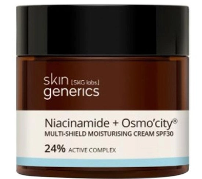 Krem przeciwsłoneczny Skin Generics Niacinamide + Osmo'city Multi-Shield Moisturising Cream SPF30 24% Active Complex 50 ml (8436559341820)
