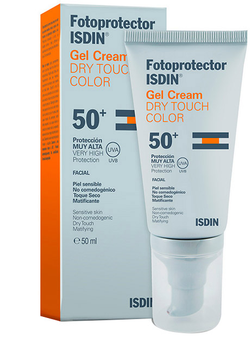 Сонцезахисний крем-гель Isdin Sunscreen SPF50+ gel Cream Dry Touch Color 50 мл (470001631718)