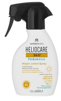 Spray przeciwsłoneczny dla dzieci Heliocare 360 Pediatrics Atopic Locion Spray SPF50+ 250 ml (8470001930170)