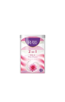 Мило тверде Rubis 4*110 молоко і рожева квітка