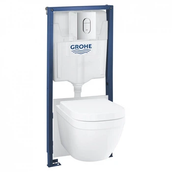 Комплект інсталяції Grohe Solido 5 в 1 з клавішею Arena Cosmopolitan (39536000)