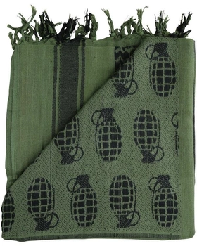 Арфатка шемаг тактична польовий шарф бавовняний KOMBAT 110x115см оливковий (SK-Nkb-grs-olgrS)