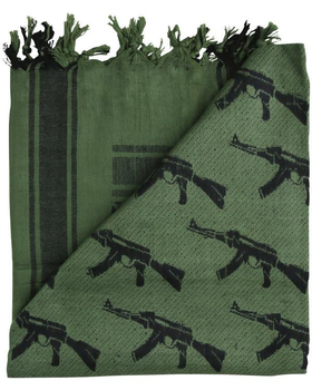 Арфатка шемаг тактична польовий шарф бавовняний KOMBAT 110x115см оливковий (SK-Nkb-gus-olgrS)