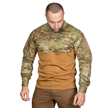 Сорочка тактична польова зносостійка літньо-весняна сорочка KOMBAT XXXL Multicam/Койот (SK-N7072XXXLS)