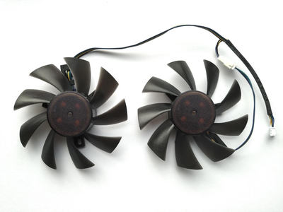 Вентилятор Everflow для видеокарты Palit T129215SU (GAA8S2U GA91S2U FDC10H12S9-C) комплект 2 шт (№44.5)