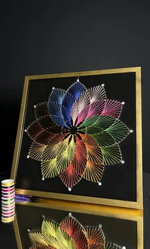 Набір для творчості та рукоділля String Art «Flower 50х50» EX-025 Art Millennium