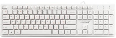 Клавіатура дротова Gembird KB-MCH-03-W-UA USB (EN/RU/UA) (8716309923460)