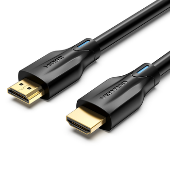 Кабель Vention 1м HDMI 2.1 4K@120Hz 48 Гбит/с Dolby Vision Dynamic HDR eARC HDCP 2.3 Dolby Atmos Черный