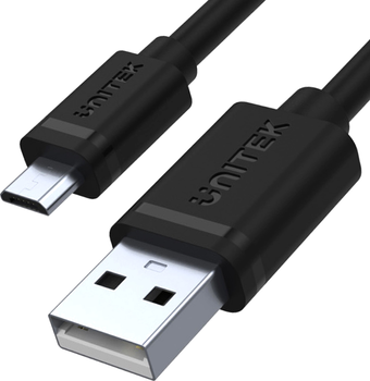 Kabel Unitek microUSB-USB 2.0 2 m Czarny (Y-C455GBK)
