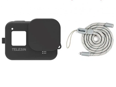 Силиконовый чехол для GoPro 8 Telesin GP-PTC-802-BK черный