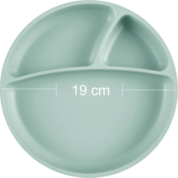 Секційна тарілка MinikOiOi Portions River Green Силіконова на присосці (101050007)
