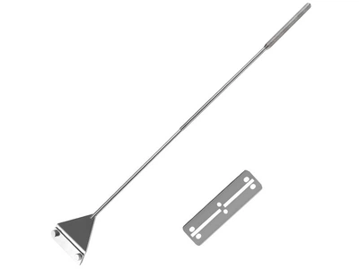 Скребок для чищення скла акваріума двосекційний MuFan Professional Steel Longer, 65см
