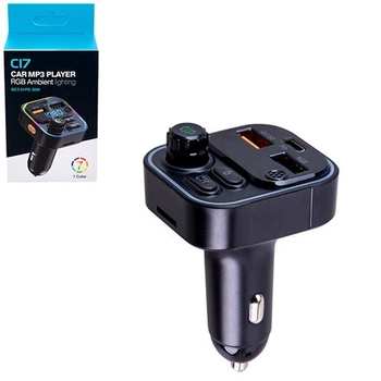 Модулятор FM 5в1 С17 12-24v Bluetooth