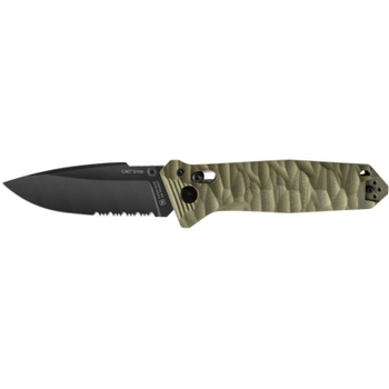 Нож Outdoor CAC Nitrox Serrator PA6 Khaki (11060113)