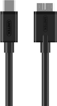 Кабель Unitek USB Type-C to microUSB-B 3.0 1 м Black (Y-C475BK)