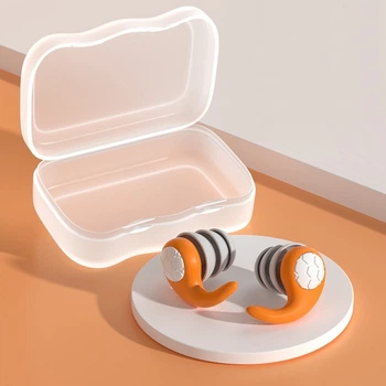 Беруши силиконовые для путешествий, работы, отдыха, плавания - Ball Orange (11028)