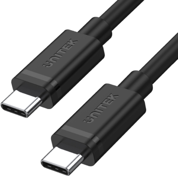 Kabel Unitek USB Type-C do USB Type-C 1 m Czarny (Y-C477BK)