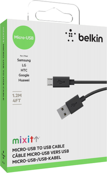 Кабель Belkin Mixit Up Micro-USB to USB ChargeSync Black (F2CU012BT3M-BLK)