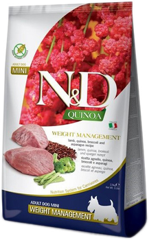 Sucha karma dla psów Farmina N&D Quinoa Dog Weight Management Adult Mini 2.5 kg (8010276040114)