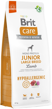 Сухий корм для цуценят Brit care dog hypoallergenic junior large lamb 12 кг (8595602559046)