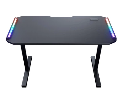 Комп'ютерний стіл Cougar DEIMUS 120, Black, MDF, RGB підсвічування, 2xUSB3.0/1xType-C/RGB Button, до 80 кг, 1220x605x788 мм