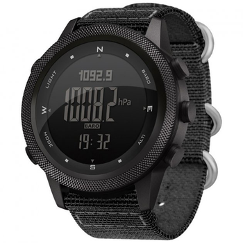 Часы тактические North Edge Apache 3 Black с компасом, барометром, высотомером