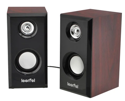 Компьютерные колонки (система акустическая) Leerfei E-1014 Brown (EM7899)