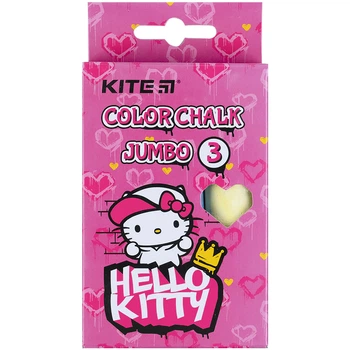 Крейда кольорова 3шт. KITE HK21-077 Hello Kitty JUMBO /HK21-077/