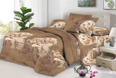 Євро комплект постільної білизни Vital - Textile Бязь 3D Premium 200х220 см (BPe-270-00)