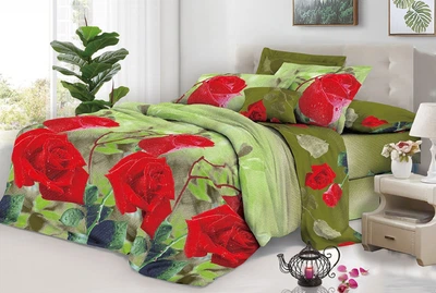 Євро комплект постільної білизни Vital - Textile Бязь 3D Premium 200х220 см (BPe-275-00)
