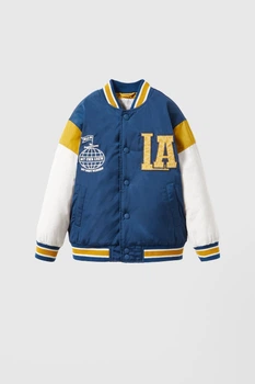 Куртка бомбер для мальчика Zara 122 размер синяя 5644713600