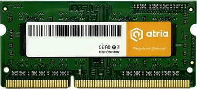 Оперативная память ATRIA SODIMM DDR3L-1600 4096MB PC3-12800 (UAT31600CL11SLK1/4)