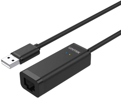 Адаптер Unitek Y-1468 USB-A 2.0 на RJ-45 Black (4894160018953)