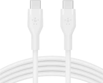 Kabel Belkin USB-C - USB-C 2.0 Silikonowy 1 m Biały (CAB009BT1MWH)