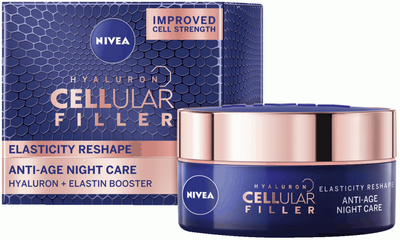 Крем для обличчя Nivea Filler Hyaluronic & Folic Night Cream 50 мл (4005900966292)