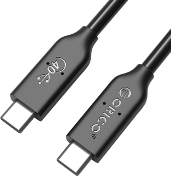 Кабель Orico USB4, 100 Вт, 8K 0.8 м Black (U4C08-BK-BP)