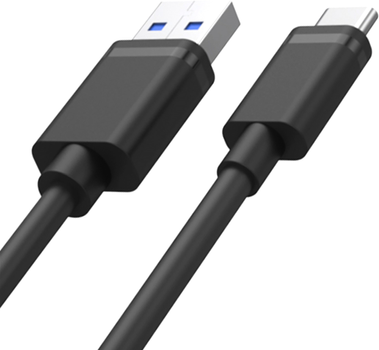 Kabel Unitek USB-A do USB-C 2.0 1 m Czarny (Y-C482BK)
