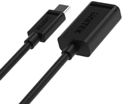 Adapter Unitek USB-C to USB-A M/F 10Gbps 60 W (C476BK-1M)