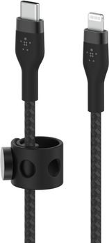 Кабель Belkin USB-C to LTG Braided Silicone 1 м Black (CAA011BT1MBK)